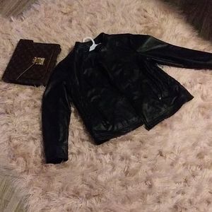 Black leather jacket!